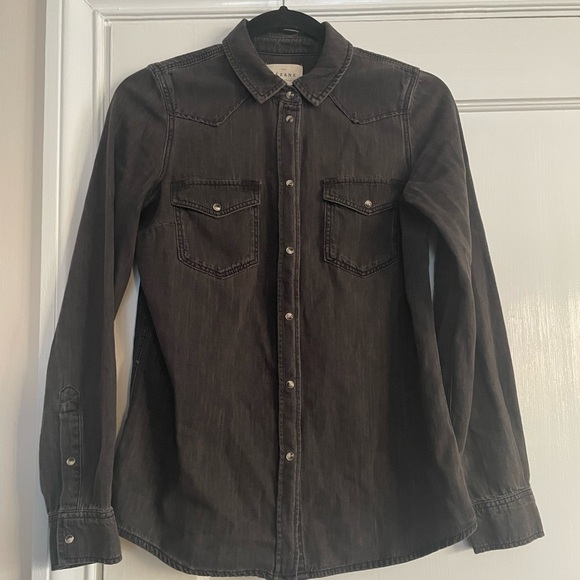 Sezane Servanne Shirt Bleached black, french size 32 (0) - Picture 4 of 8